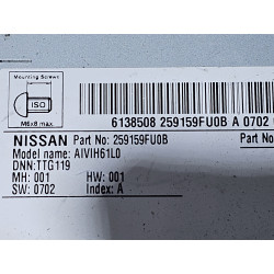 25915-9FU0B Nissan Titan Radio GPS Navigation Receiver 2019-2021
