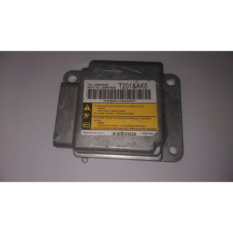 CHEVROLET UPLANDER MONTANA BUICK TERRAZA AIRBAG CONTROL MODULE 2005-2009 GM 25867636
