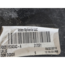 05116343AD Dodge Avenger Left Headlight 2007-2014 05116343AC