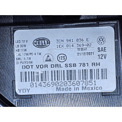 3CN941036E Volkswagen Atlas Right IQ Light Full LED Headlight 2020-2023