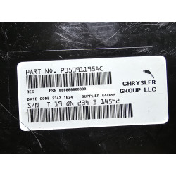 05091195AC Chrysler 200 Radio Single Disc MP3 CD Player 2007-2017 5091195AF