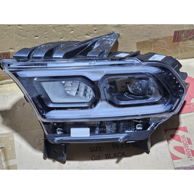 68433783AD Dodge Durango Left Full LED Premium Black Headlight 2021-2026