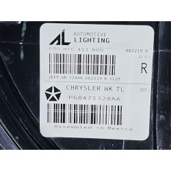 68471328AA Jeep Grand Cherokee Right LED Chrome Tail Lamp 2020-2022