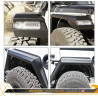 Jeep Wrangler Textured Steel Inner Fender Flares 2018-2026 | Gladiator