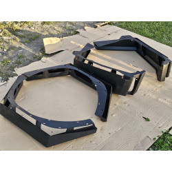 Jeep Wrangler Textured Steel Inner Fender Flares 2018-2026 | Gladiator