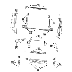 68468210AA Jeep Grand Cherokee Radiator Upper Air Baffle Cover Seal