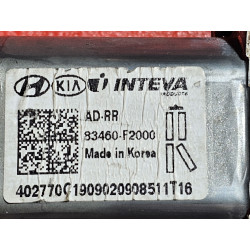83460-F2000 Hyundai Elantra Right Door Window Regulator Motor 2016-2020