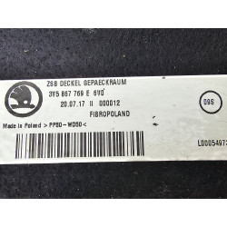 3V5867769E Skoda Superb Rear Trunk Parcel Shelf Panel 2015-2024