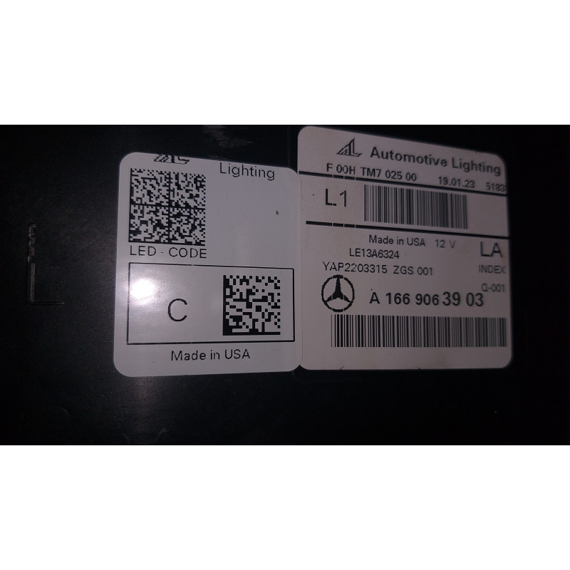 MERCEDES GLE W166 LEFT FULL LED HEADLIGHT 2015-2019 1669063903