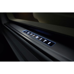 INFINITI M37 Q70 RADIANT ILLUMINATED DOOR SILL KICK PLATES 2011-2018 G6950-1MA0B G6952-1MA0A G6951-1MA0A NEW