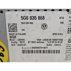 5G6035868 Volkswagen Atlas Radio Media Receiver Display Screen Monitor