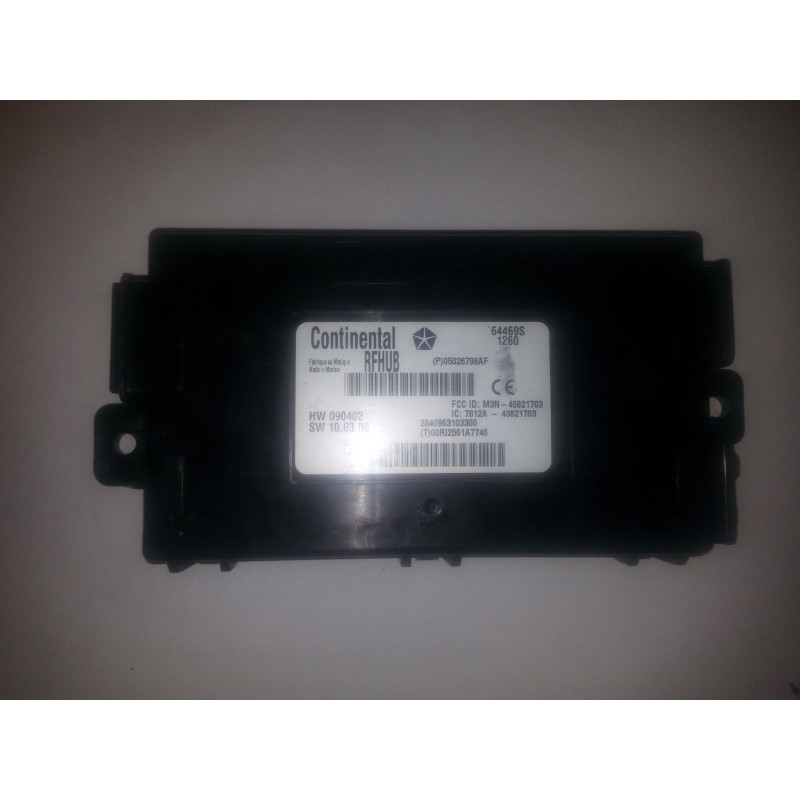 05026796AF Dodge Journey Keyless Receiver Hub Control Module 2011-2014