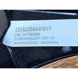 33152-3A1-A01 Honda CR-V Left Headlight Molding Trim (black Chrome)