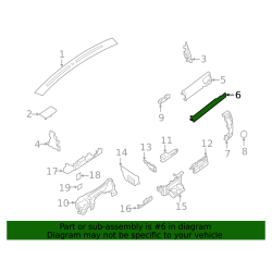 68220-EZ00A Nissan Titan Right Passenger Side Dash Trim Bezel 2016-2024