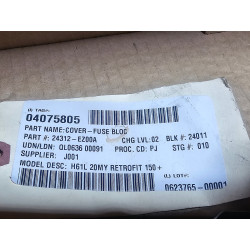 1X NISSAN TITAN XD 5.0L Fuse And Relay Center Cover 2016-2019 24312-EZ00A 24312EZ00A NEW