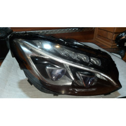 MERCEDES C W205 RIGHT FULL LED HEADLIGHT 2015-2017 2059069201 USA FLOOD DAMAGE
