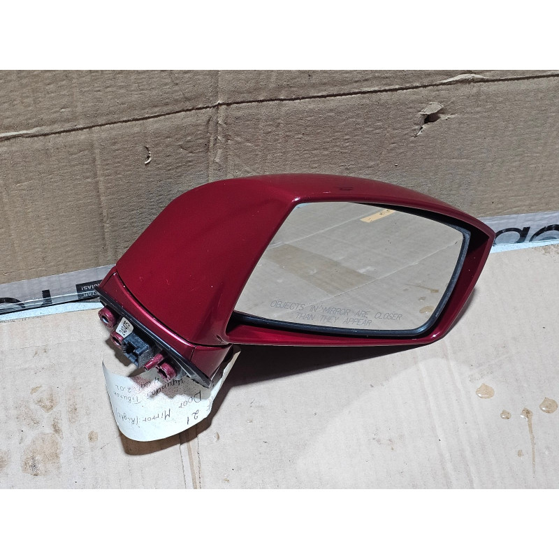 HYUNDAI TIBURON GS RIGHT POWER HEATED MIRROR MAROON 2003-2008 012283 012284 A045611   5 PIN