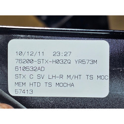ACURA MDX RIGHT HEATED TURN MIRROR MOCHA 2007-2013 76200-STX-H03ZQ YR573M 607400 76200STXH03ZQ 026386  A053300  11 WIRES