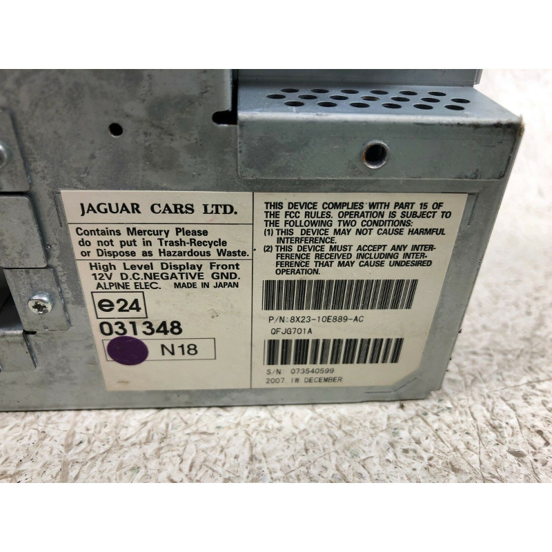 JAGUAR XF GPS NAVIGATION INFO DISPLAY SCREEN MONITOR 2007-2012 8X23-10E889-AC