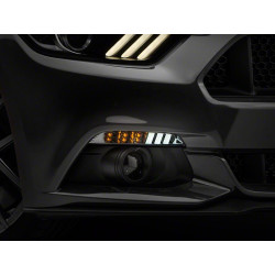 FORD MUSTANG SMOKED LED TURN SIGNALS LEFT RIGHT LAMPS 2015-2017 Raxiom 390491 SK2215-MST15-Q1GS NEW SET PAIR