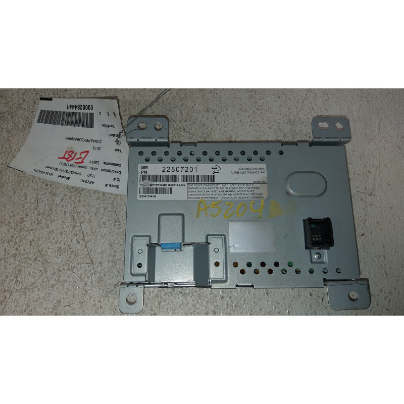 22807201 Chevrolet Equinox Display LCD Monitor Screen 2010-2017