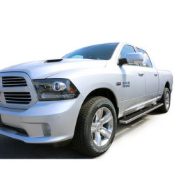 DODGE RAM 1500 CREW CAB 4 in. STEP RUNNING BOARDS Hairline Silver 2009-2018  IB04DBJ8A R109222 20180301 220cm NEW
