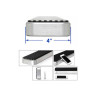 DODGE RAM 1500 CREW CAB 4 in. STEP RUNNING BOARDS Hairline Silver 2009-2018  IB04DBJ8A R109222 20180301 220cm NEW