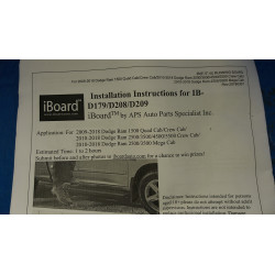 DODGE RAM 1500 CREW CAB 4 in. STEP RUNNING BOARDS Hairline Silver 2009-2018  IB04DBJ8A R109222 20180301 220cm NEW