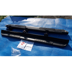 FORD F150 RAPTOR Series Stainless Steel RUNNING STEP BOARDS Black 2009-2014 1303-0096BT T5339 1303-0096 1-0814 225cm NEW