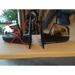 87940-0C490 Toyota Tundra Left Chrome Mirror 2007-2017