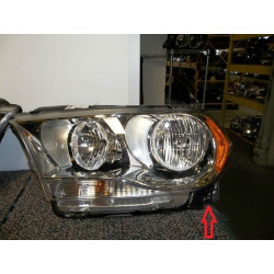 55079367AC Dodge Durango Left Halogen Headlight 2011-2013