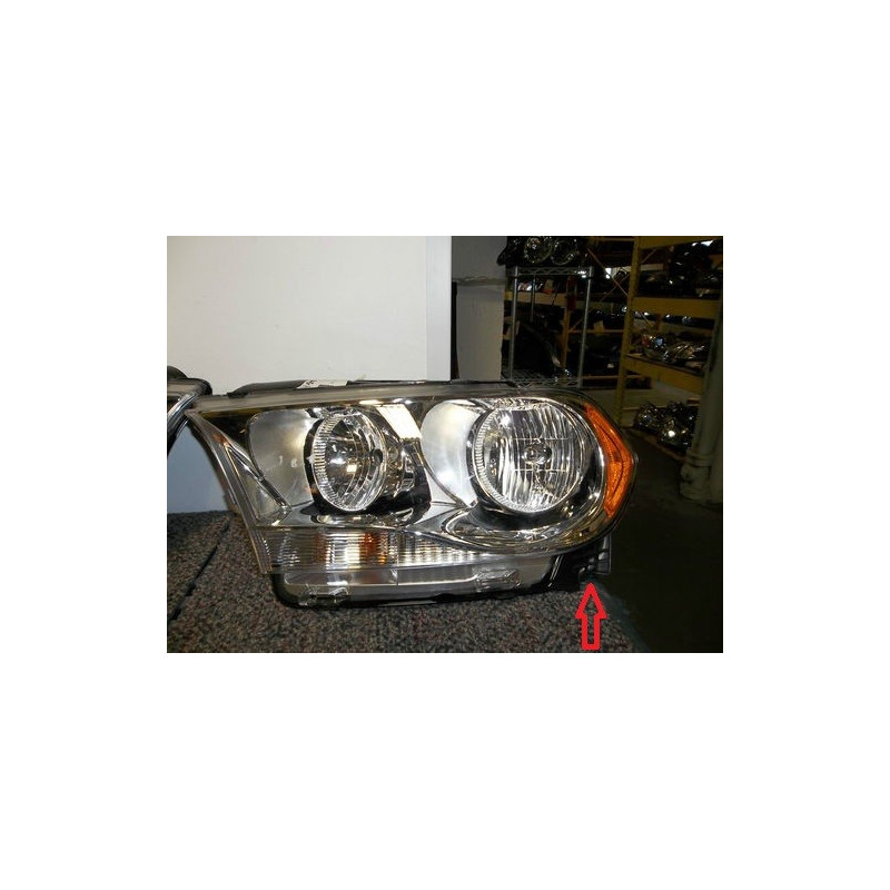 55079367AC Dodge Durango Left Halogen Headlight 2011-2013