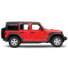 JEEP WRANGLER 4 Door 4x4 3 in. Round Curved STEP BARS Black 2018-2021 RedRock PW02755902 J122292-JL 176 cm NEW PAIR SET
