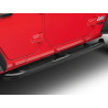 JEEP WRANGLER 4 Door 4x4 3 in. Round Curved STEP BARS Black 2018-2021 RedRock PW02755902 J122292-JL 176 cm NEW PAIR SET