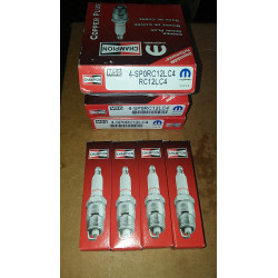 CHRYSLER DODGE SPARK PLUGS CHAMPION 4PC 4-SP0RC12LC4 RC12LC4 NEW 4 PCS.