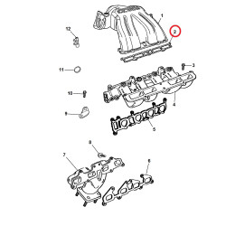 CHRYSLER TOWN COUNTRY DODGE CARAVAN 2.4L AIR INTAKE MANIFOLD GASKET 2007 04781485AA NEW