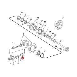 DODGE SPRINTER MERCEDES REAR DIFFERENTIAL FLAT WASHER 2007-2009 68064536AA NEW