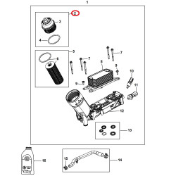 GRAND CHEROKEE DURANGO JOURNEY CHARGER CHRYSLER TOWN COUNTRY 200 300 3.6L OIL FILTER HOUSING CAP GASKET 11-13 68079747AC NEW