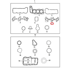 DODGE DURANGO NITRO RAM JEEP GRAND CHEROKEE LIBERTY COMMANDER 3.7L RIGHT EXHAUST MANIFOLD GASKET 2002-2012 53013932AB NEW