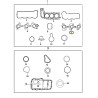 DODGE DURANGO NITRO RAM JEEP GRAND CHEROKEE LIBERTY COMMANDER 3.7L RIGHT EXHAUST MANIFOLD GASKET 2002-2012 53013932AB NEW