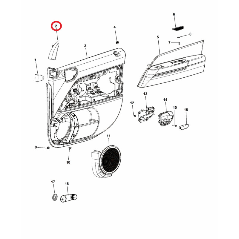 JEEP COMPASS LEFT MIRROR COVER BEZEL 2009-2017 1KM03DX9AB 1KM03TRMAB NEW
