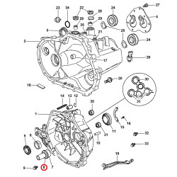 JEEP COMPASS PATRIOT DODGE CALIBER INPUT SHAFT BEARING SEAL 2007-2017 68001750AA NEW