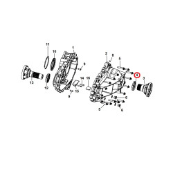 JEEP GRAND CHEROKEE DODGE DURANGO TRANSFER CASE SHAFT SEAL OUTPUT 2011-2019 68087455AA NEW