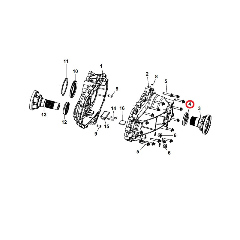JEEP GRAND CHEROKEE DODGE DURANGO TRANSFER CASE SHAFT SEAL OUTPUT 2011-2019 68087455AA NEW