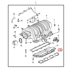 JEEP GRAND CHEROKEE DODGE MAGNUM CHARGER CHALLENGER CHRYSLER 300 6.1L V8 SRT EXHAUST MANIFOLD GASKET 2005-2010 05037503AA NEW