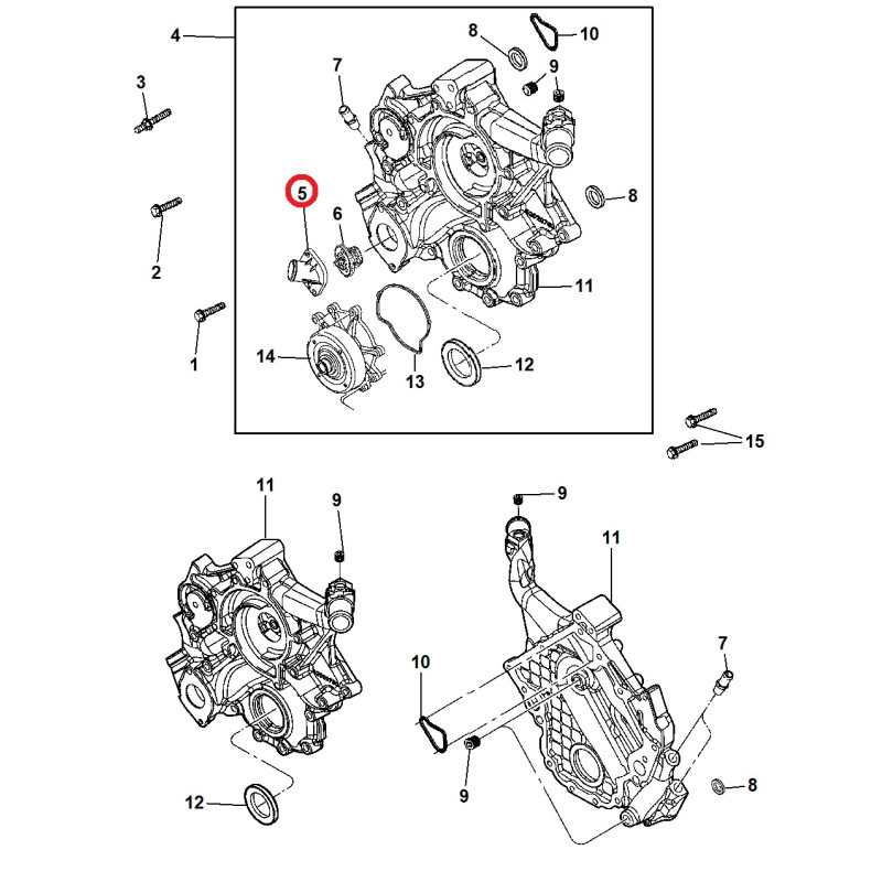 JEEP GRAND CHEROKEE DODGE RAM DAKOTA DURANGO RAIDER 3.7L 4.7L COOLANT THERMOSTAT HOUSING 1999-2013 53020887AD NEW