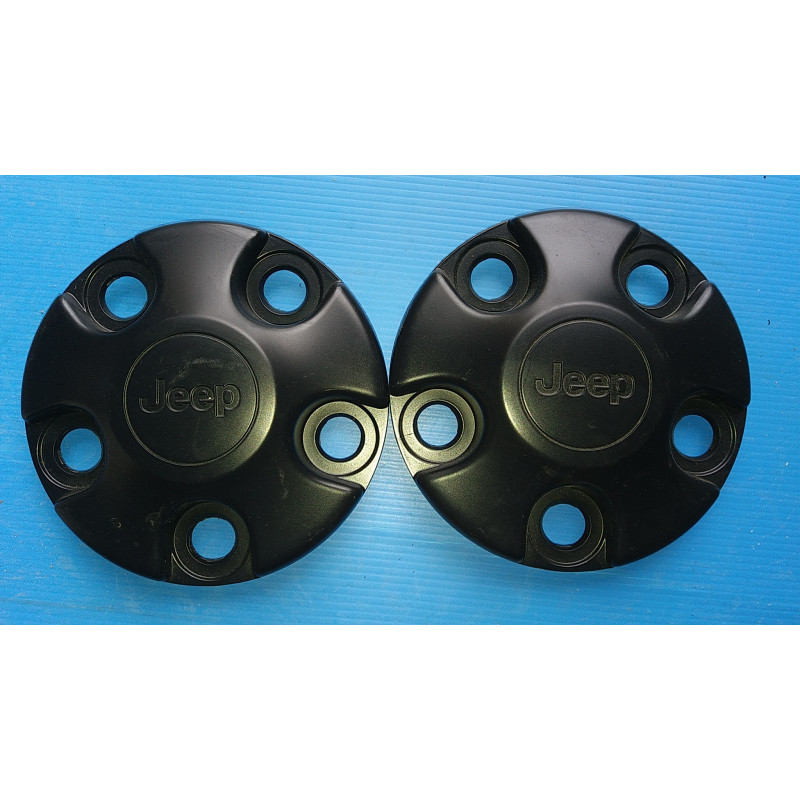 JEEP WRANGLER WHEEL CENTER CAP BLACK 2007-2017 1AH90TRMAD