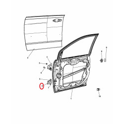 CHRYSLER TOWN COUNTRY DODGE CARAVAN FRONT DOOR LOWER HINGE 2008-2018 68030377AC NEW