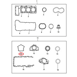 CONCORDE LHS 300 300M SEBRING AVENGER CHARGER INTREPID JOURNEY MAGNUM 2.7L GASKET CHAIN CASE COVER 1998-2011 04792005AC NEW