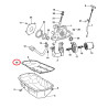 CRYSLER TOWN COUNTRY SEBRING DODGE CRAVAN STRATUS JEEP LIBERTY WRANGLER 2.4L OIL PAN GASKET 1995-2007 04621579